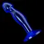 Анальная пробка Flawless Clear Anal Plug 6.5'' 16.5 см (синий) - миниатюра 2