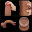 Фалоімітатор LoveToy Sliding-Skin Dual Layer Dong King Sized 36 см тілесний - мініатюра 18