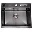 Мойка для кухни Nett NB-5747 черная из нержавейки с PVD покрытием многофункциональная. - миниатюра 1
