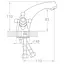 Змішувач для раковини TAU VD-2A161C (9870000) - мініатюра 2