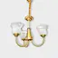 Светодиодная люстра Тюльпанчик 6336 (Золотая) 3 плафона - миниатюра 4
