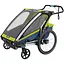 Дитяча коляска Thule Chariot Sport Double (Chartreuse-Mykonos) (TH 10201004) - мініатюра 1