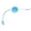 Кабель Baseus Bright Mirror 2 Series Retractable 3-in-1 Fast Charging Data Cable USB to M+L+C 3.5A 1.1m Sky Blue - мініатюра 6