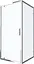 Душевая кабина AM. PM Like Square 90x90 без поддона, прозрачное стекло W80G-303-090MT, прозрачный, хром - миниатюра 1