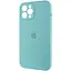 Чохол Epik Silicone Case Full Camera Protective AA для Apple iPhone 12 Pro 6.1 Бірюзовий/Marine Green - мініатюра 3