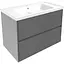 Тумба з умивальником Volle Teo 80 см Сірий 15-88-81G - мініатюра 1