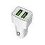 Автомобільний зарядний пристрій ColorWay, білий, 2xUSB, 2.4A (CW-CHA009-WT) - мініатюра 1