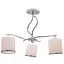 Люстра стельова Brille в спальню E27 60W CH+WH (LK-590C/3) - мініатюра 4