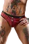 Чоловічі труси-бразиліани Regnes Fetish Planet S (чорний з червоним) - мініатюра 1