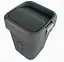Мусорное ведро Motek на 8 л с поворотной крышкой 22.5х22.5х30 см Антрацит (COB-410)  - миниатюра 7