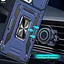 Ударостійкий чохол Epik Camshield Army Ring для Apple iPhone 13/14, 6.1 Синій/Navy - мініатюра 4