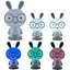 Светильник-ночник Kite LED с аккумулятором Bunny белый (K24-490-1-1) - миниатюра 3