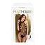 Бодистокинг с высоким кружевным воротником Penthouse - First Lady Black S/M/L - миниатюра 3