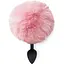 Силіконова анальна пробка М Art of Sex Silicone Bunny Tails Butt plug Pink діаметр 3.5 см - мініатюра 2