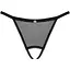 Прозорі стрінги з доступом Obsessive Celia Noir crotchless Thong XS/S - мініатюра 5