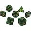 Набір кубиків Pearl 7 Dice Set - Dark Green (w-gold) , 7 шт. (g7dpearl12) - мініатюра 1