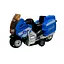 Мотоцикл дитячий "Police" AP7442 масштаб 1:64 з безпечних матеріалів Синій - мініатюра 1