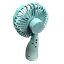 Ручной бытовой портативный вентилятор Mini Fan 6601 на аккумуляторе с ручкой мини вентилятор ментоловый - миниатюра 2