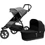 Детская коляска Thule Urban Glide 2 Grey Melange с люлькой (TH 10101965) - миниатюра 1