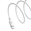 Дата кабель Baseus Silky Series OS Fast Charging USB to Type-C 100W (2m) (P10377703) Moon White - мініатюра 4
