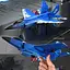 Літак на радіокеруванні SCHE HW39 F35 Fighter Blue - мініатюра 4