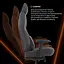 Крісло ігрове GamePro GC925B Black fabric (GC925B) - мініатюра 13