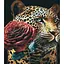 Алмазная мозаика Strateg ПРЕМИУМ Романтический гепард размером 30х40 см (HEG88143) - миниатюра 1
