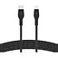 Belkin Кабель USB-С - Lightning, BRAIDED SILICONE, 1m, black - миниатюра 1