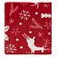 Плед Ardesto Christmas Flannel 160х200 см 100% полиэстер олени красный pbe0050481 - миниатюра 3