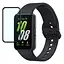 Полимерная пленка 3D (full glue) (тех.пак) для Samsung Galaxy Fit3 Черный - миниатюра 1