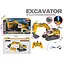 Спецтехніка на радіокеруванні "Екскаватор", парогенерація, підсвічування, акумулятор 3.7V, звук, беззвучний режим, гусеничний хід, автоматичний рух ковша Z6819A - мініатюра 1