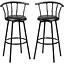 Комплект барних стільців Costway Pareo з спинкою - мініатюра 1