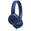 Навушники з мікрофоном JBL T500 Blue (JBLT500BLU) - мініатюра 1