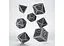 Набір кубиків Dwarven Gray & black Dice Set , 7 шт. (SDWA03) - мініатюра 2