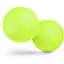 Силиконовый массажный двойной мяч Hop-Sport HS-S063DMB 63 мм салатовый - миниатюра 4