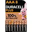 Батарейка Duracell MN2400 LR03 AAA мініпальчикові паковання з 8 штук - мініатюра 1