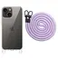 Чохол Epik TPU Transparent with Straps для Apple iPhone 15, 6.1 Light Purple - мініатюра 1