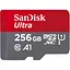 Карта памяти Sandisk microSDXC (UHS-1) Ultra 256Gb class 10 A1 (150MB/s) (adapter SD) (SDSQUAC-256G-GN6MA) - миниатюра 2