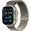 Смарт-часы Apple Watch Ultra 2 GPS + Cellular 49mm Natural Titanium Case w. N. Titanium Milanese Loop - L (MX5T3) - миниатюра 1