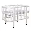 Кроватка детская маятниковая Рассвет без ящика бук белый - миниатюра 1