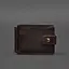 Кожаное портмоне 13.1 зажим с хлястиком темно-коричневый краст - миниатюра 10