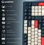 Клавиатура игровая механическая GamePro MK-305-BL Asgard Drakkar Keychron Super Red Switch Bluetooth 5.2/2.4 ГГц/USB Blue - миниатюра 4