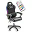 Геймерське крісло Grizzly з RGB LED підсвіткою 12 режимів чорне - мініатюра 3