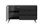 Комод Perfect Home Ланте / Lante 1-дверний з 3 шухлядами і чорними ніжками 1D3S/138 Чорний (PFH-091117) - мініатюра 6