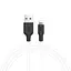 Дата кабель Hoco X21 Plus Silicone Lightning Cable (1m) black_white - мініатюра 1