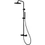Душова система Corsan Lugo black mat з термостатом CMN023, Чорний матовий - мініатюра 1