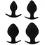 Набор секс-игрушек Black Mont Renegade Spade Plug Kit 4 шт. (черный) - миниатюра 1