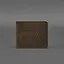 Мужской кожаный портмоне темно-коричневый 1.0 зажим для денег Карбон - миниатюра 6