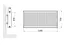 Радіатор сталевий Thermo Alliance IMAS 11 тип 500x1200 мм бічне підключення (TAI115001200K) - мініатюра 2