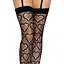 Ажурные чулки с сердечками Leg Avenue Heart Black, One Size - миниатюра 5